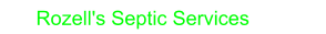 Rozell's Septic Services